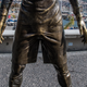 Illustration for article titled Visitors Inadvertently Polish Bulge on Cristiano Ronaldo Sculpture by Touching it A Lot